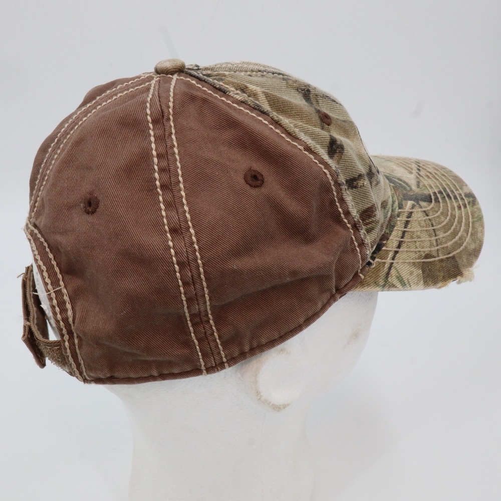 Dri Duck Mt Rushmore Baseball Cap Mens OSFA Brown Camo Distressed National Park - Picture 2 of 7
